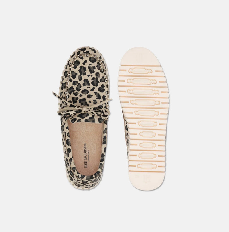 Ilse Jacobsen Tulip Leopard Platform Loafer
