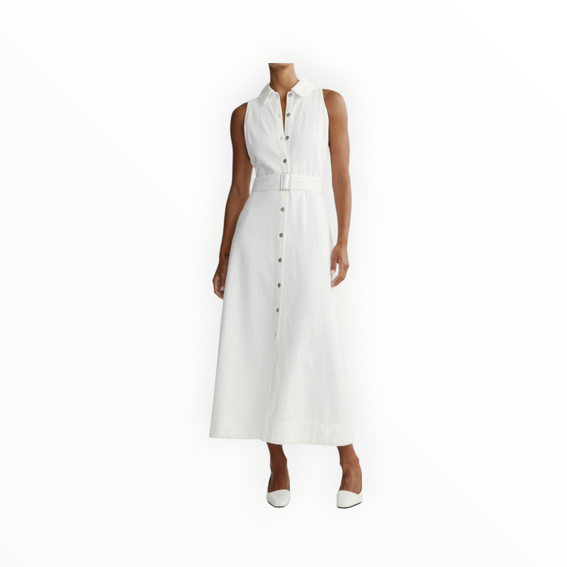 DL1961 Helena Midi Dress - White