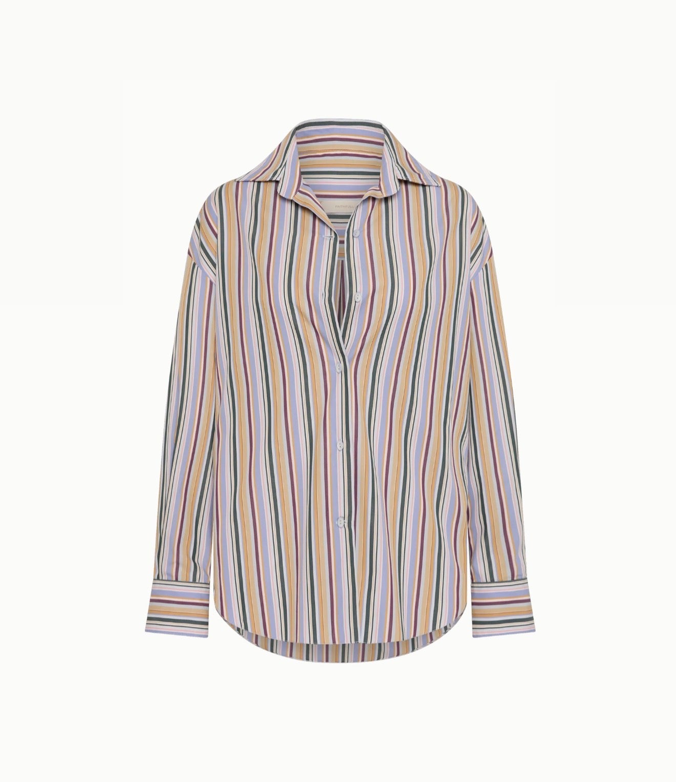 Faithful the Brand En Vau Oversized Shirt - Sifnos Stripe