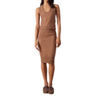 NSF Valeria Cotton Sweater Tank - Brown
