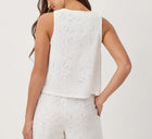 Bella Dahl Sleeveless Tie Front Top - White