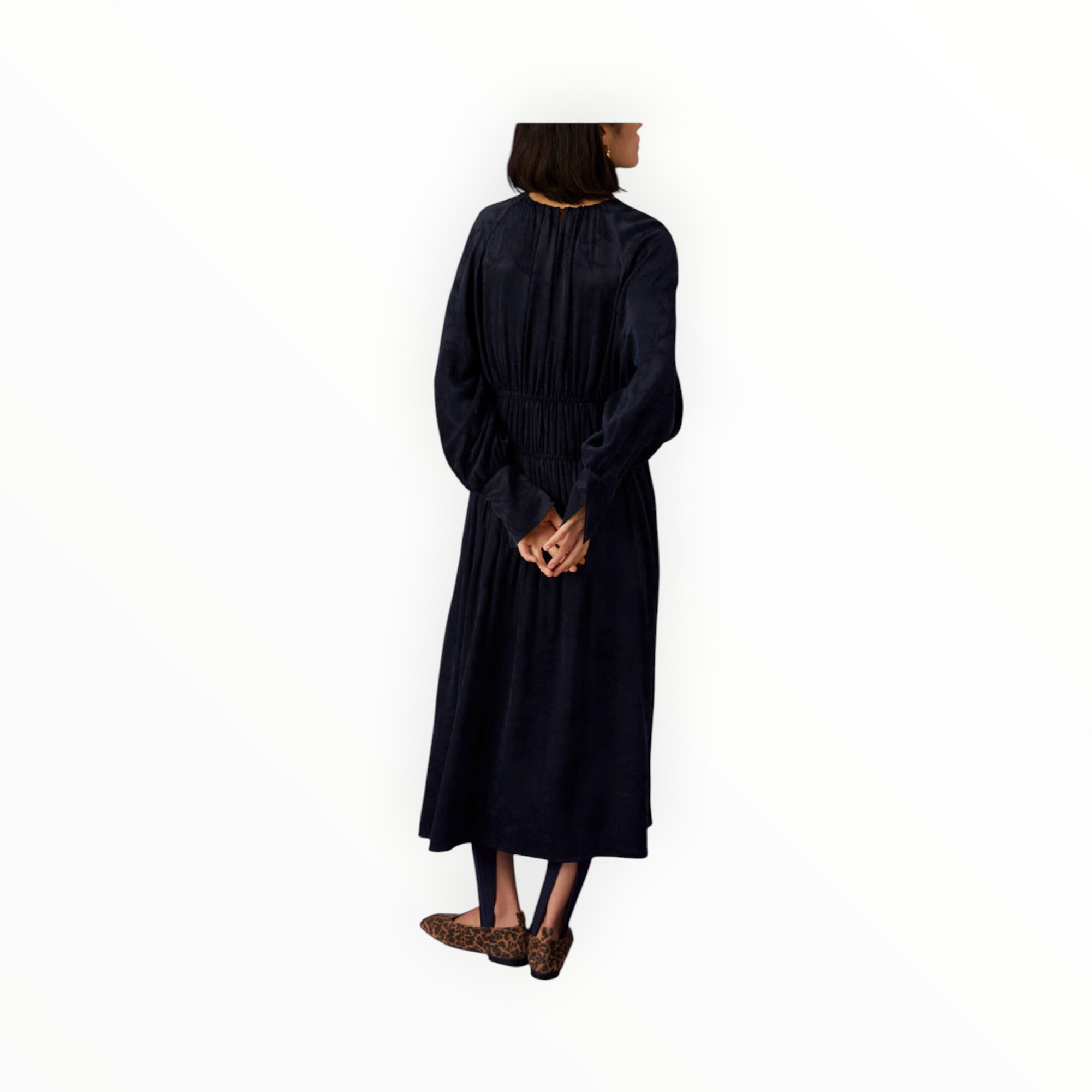 Beatrice .b Jacquard Cupro Dress - Deep Blue