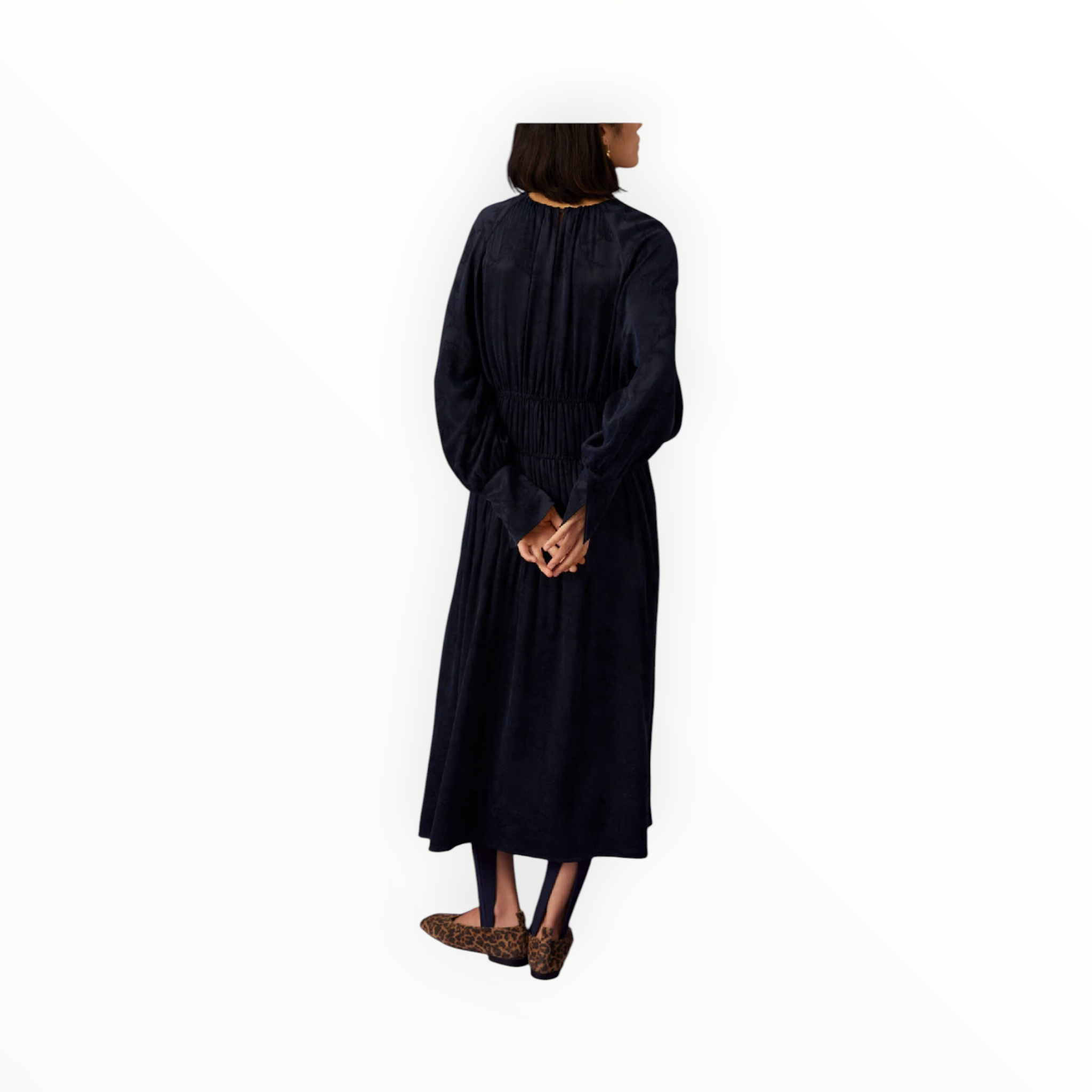 Beatrice .b Jacquard Cupro Dress - Deep Blue