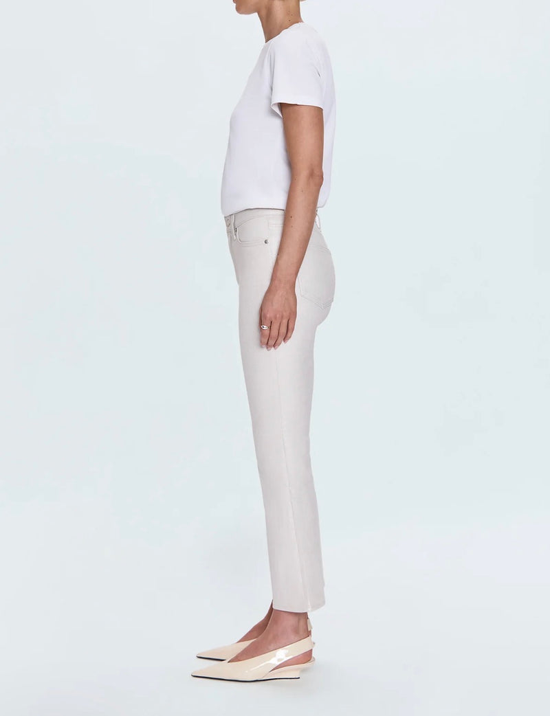 Pistola Kinsley Lennon High Rise Crop Boot Jean - Ivory Luster