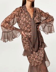 MISA Maris Top - Brown Paisley Mix