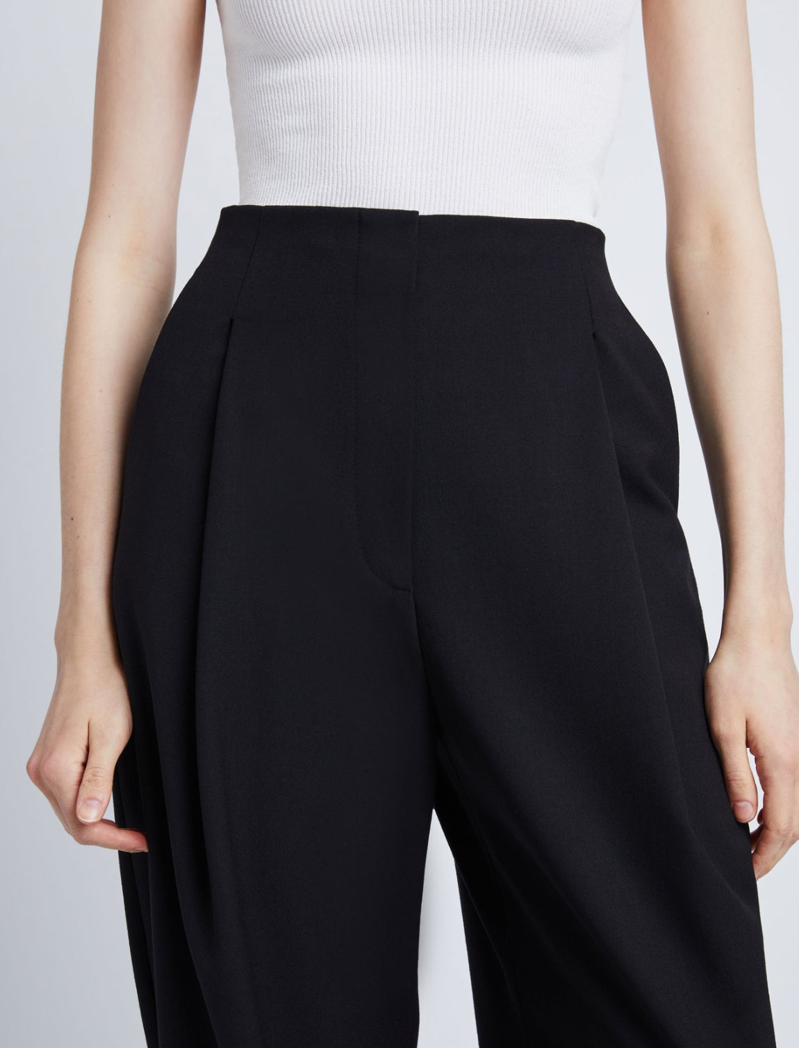 Proenza Schouler Wool Stretch Suiting Trousers - Black