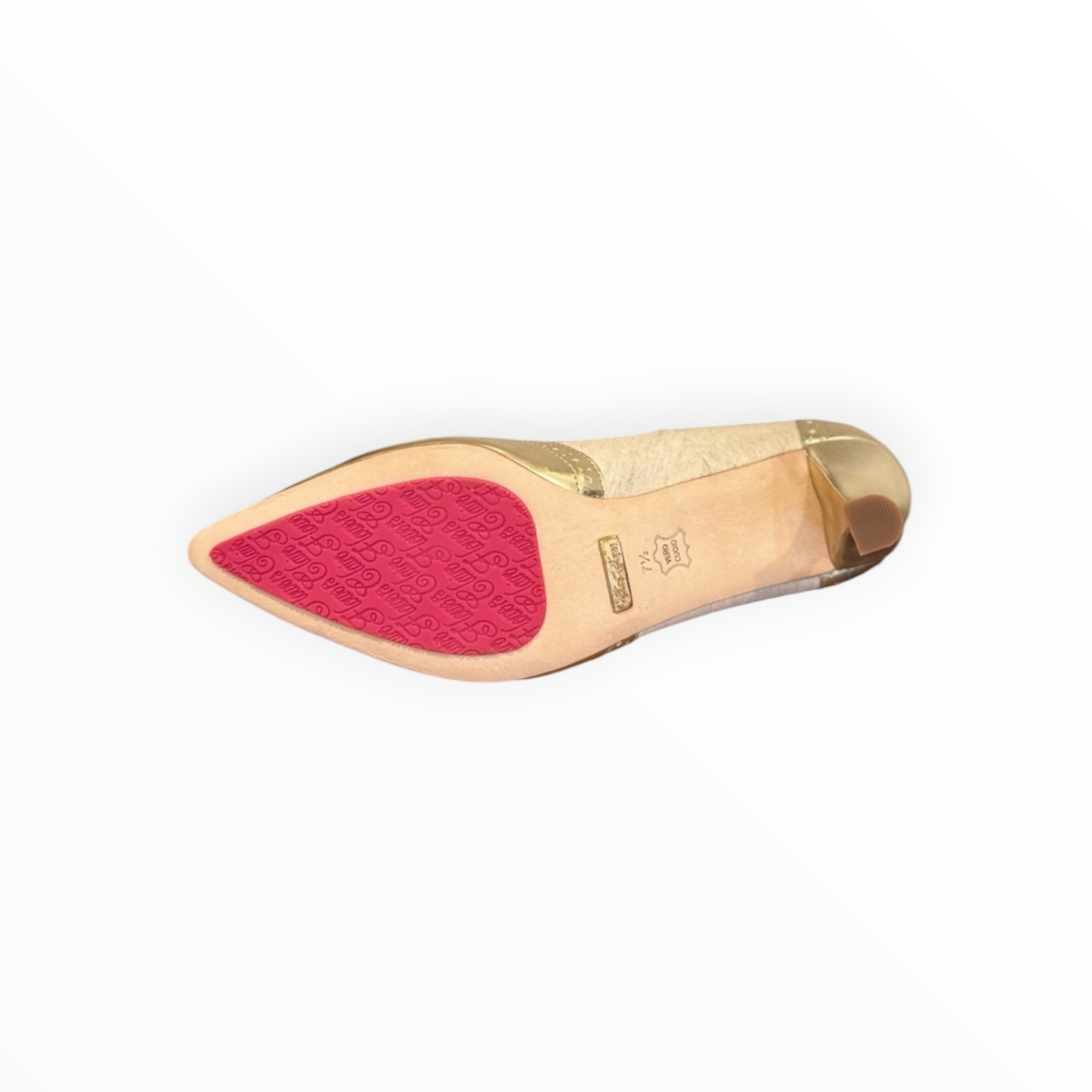 Claire Flowers Lauren Pumps - Cream/Gold