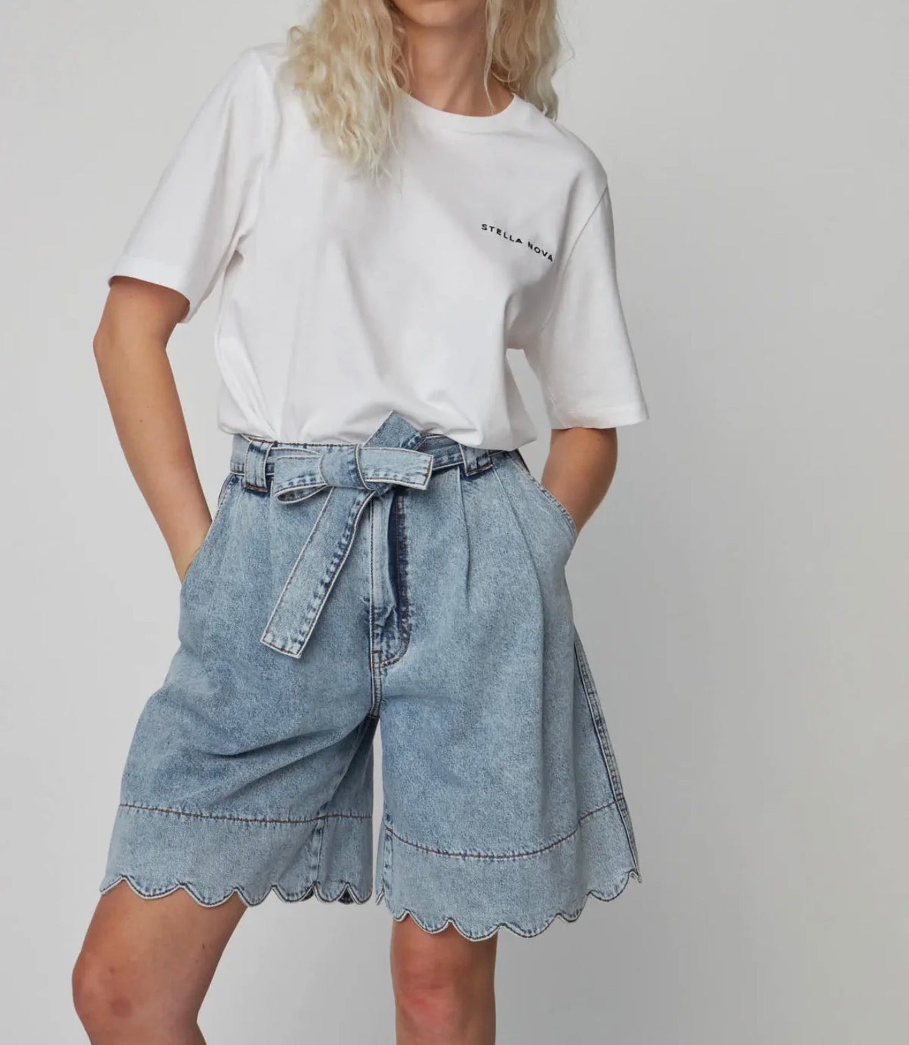 Stella Nova Moon Washed Denim Shorts