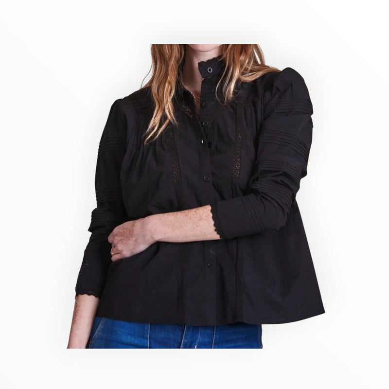 The Shirt by Rochelle Behrens Priya Shirt - Black