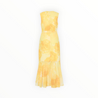 MILLY Nanci Printed Midi Dress - Yellow Multi