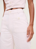 DL1961 Hepburn High Rise Wide Leg Jeans - Primrose Pink