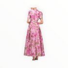 THEIA Abba Jacquard Gown - Opera Mauve/Meadow
