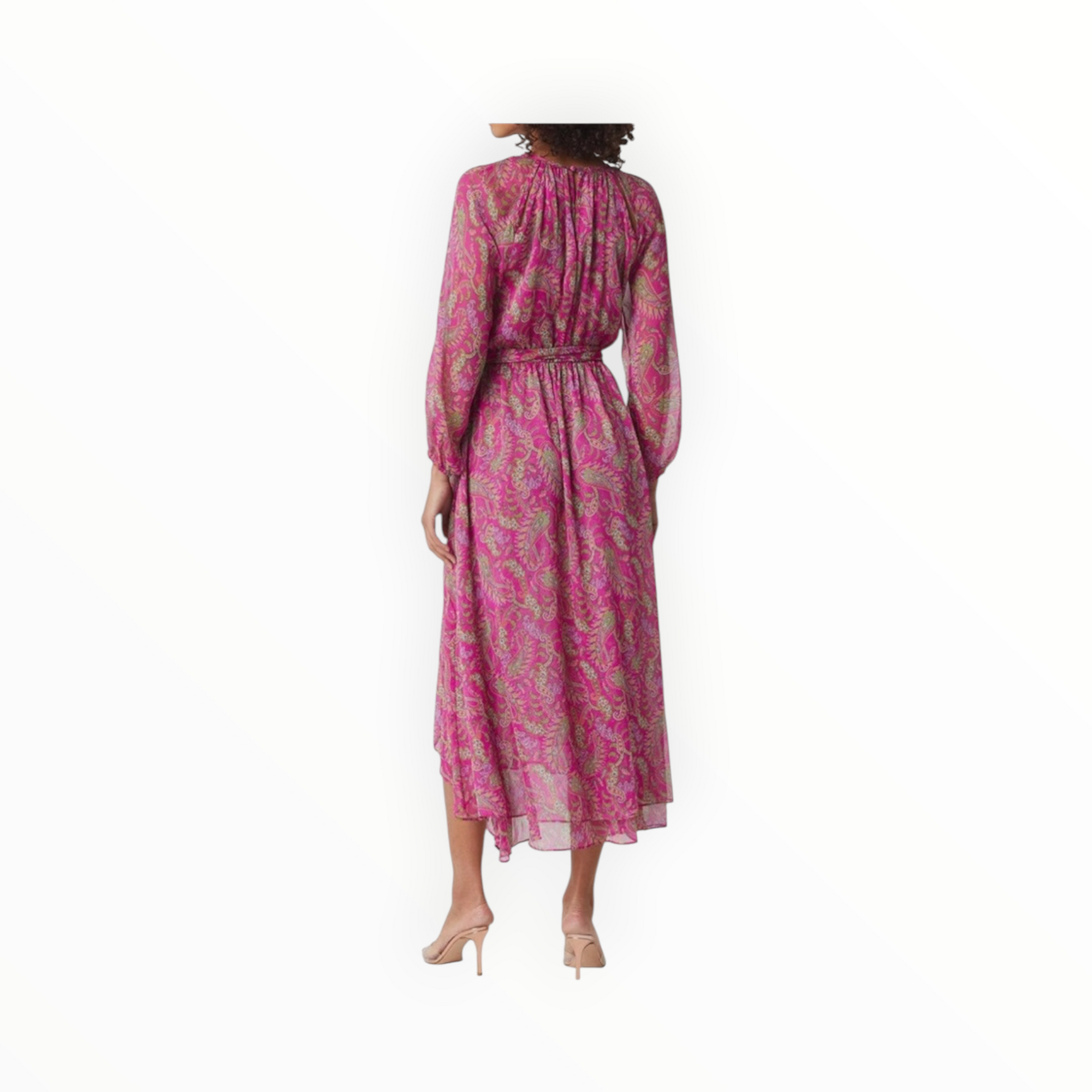 MISA Leila Dress-  Fuschia Paisley