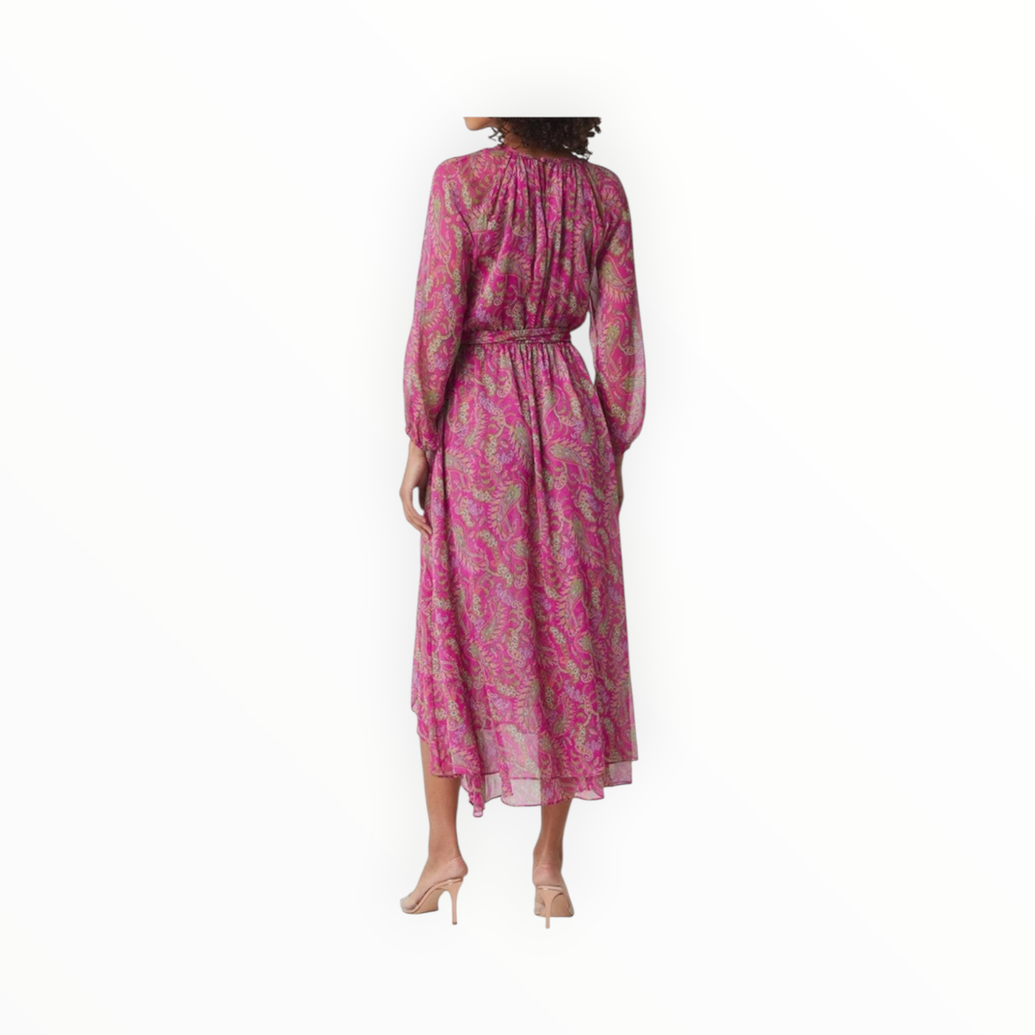 MISA Leila Dress-  Fuschia Paisley