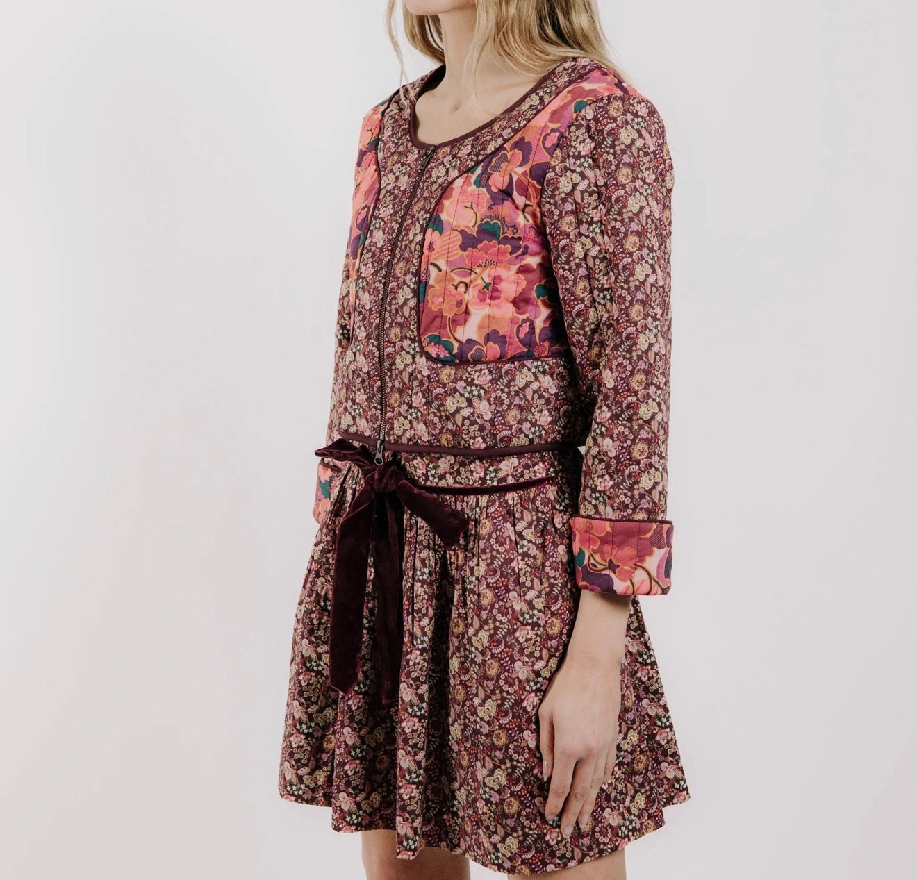 Love The Label Pippa Quilted Jacket - Pippa's Symphony Liberty