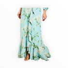 Mestiza Ophelia Chiffon Gown - Blue Botanica
