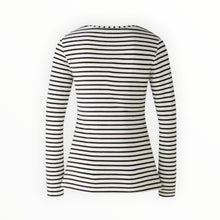 Oui Sumiko Shirt - Black/Off White