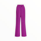 Essentiel Antwerp Viscose Satin  Straight Leg Pants - Purple