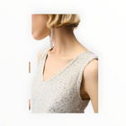 Joseph Ribkoff Sequins Yarn V-Neck Camisole Style 261914 - Moonstone