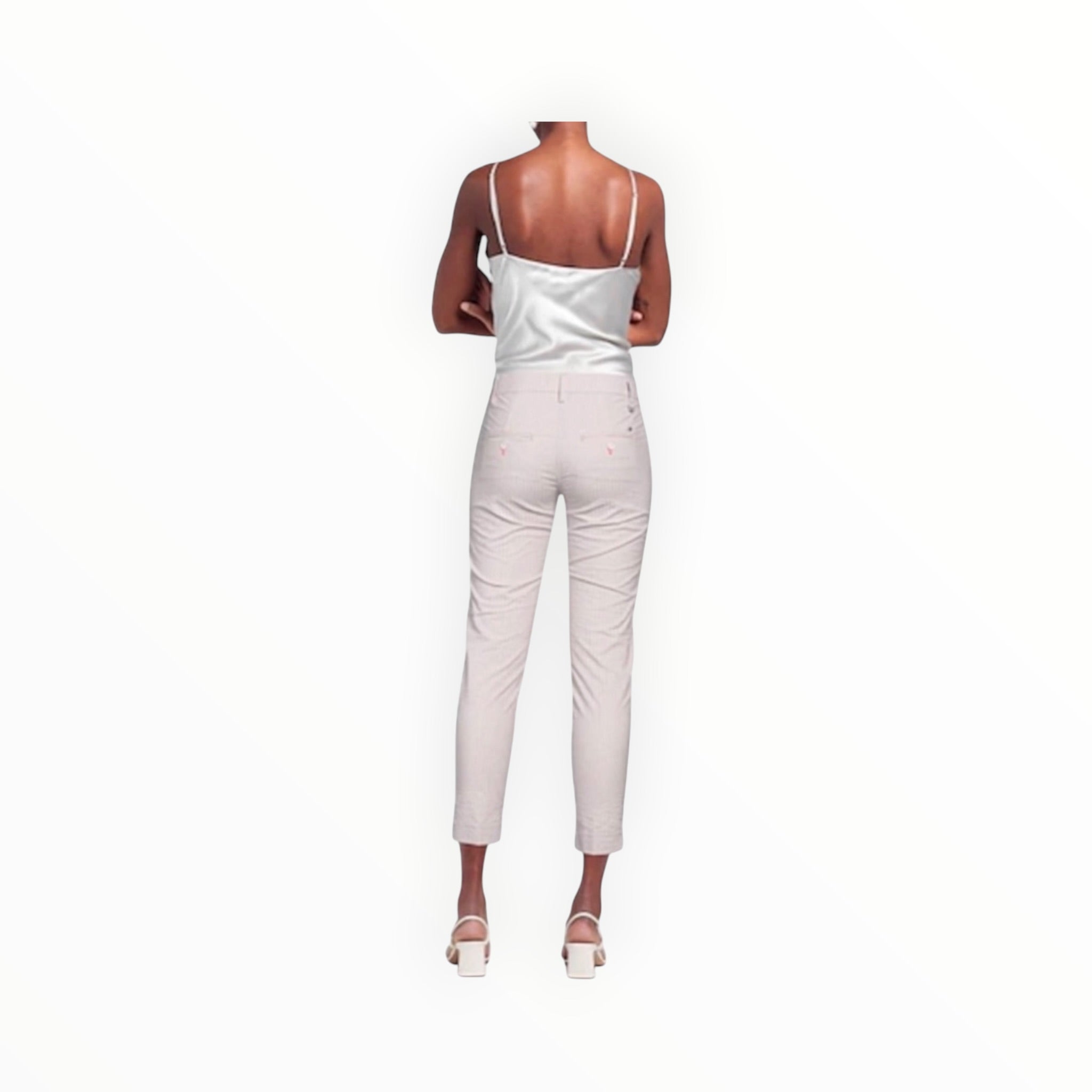Mason's Forte Dei Marmi Slim Fit Pant - Pink/Grey Stripe