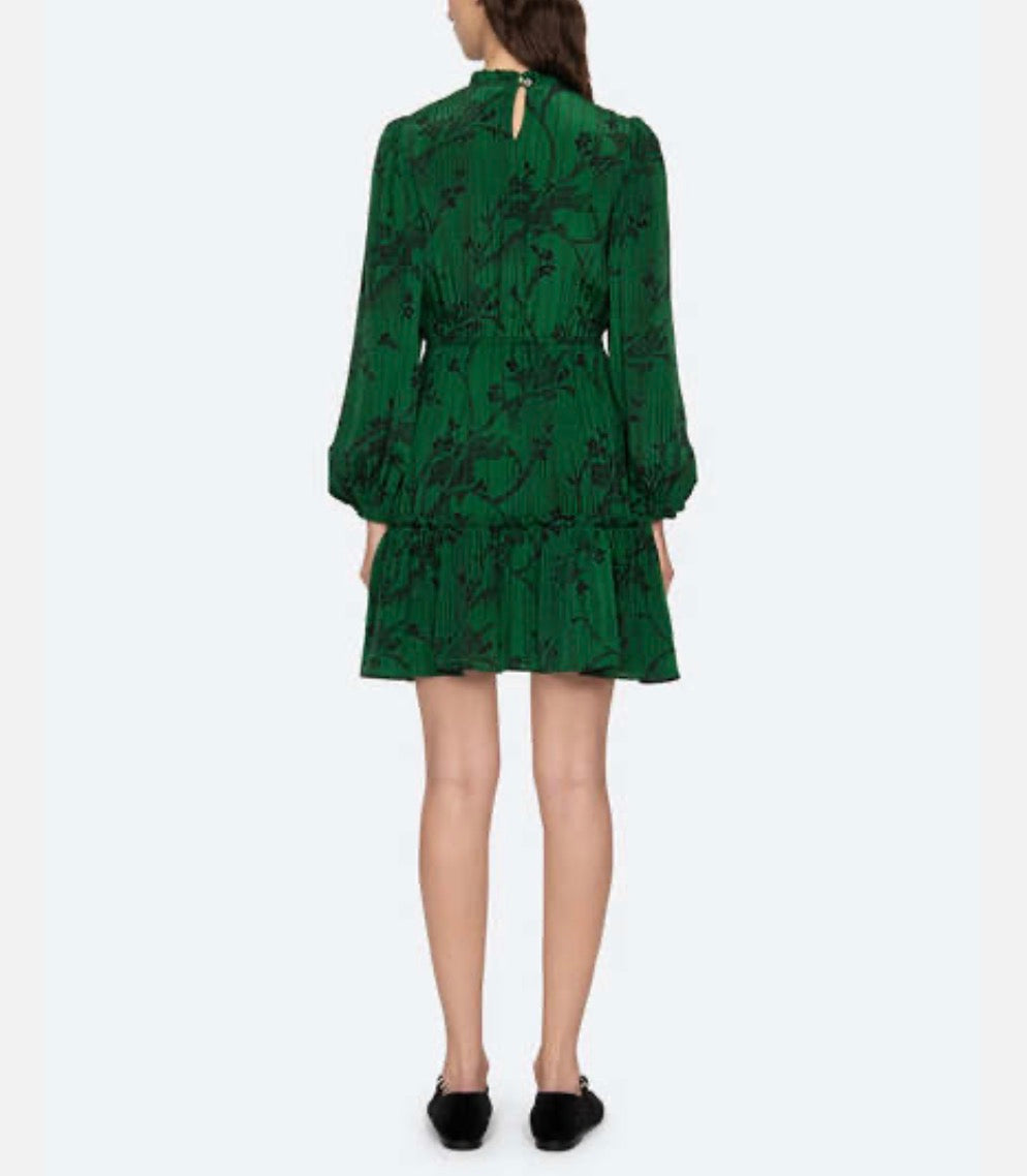 Sea New York Sunniva Print Long Sleeve Dress - Green