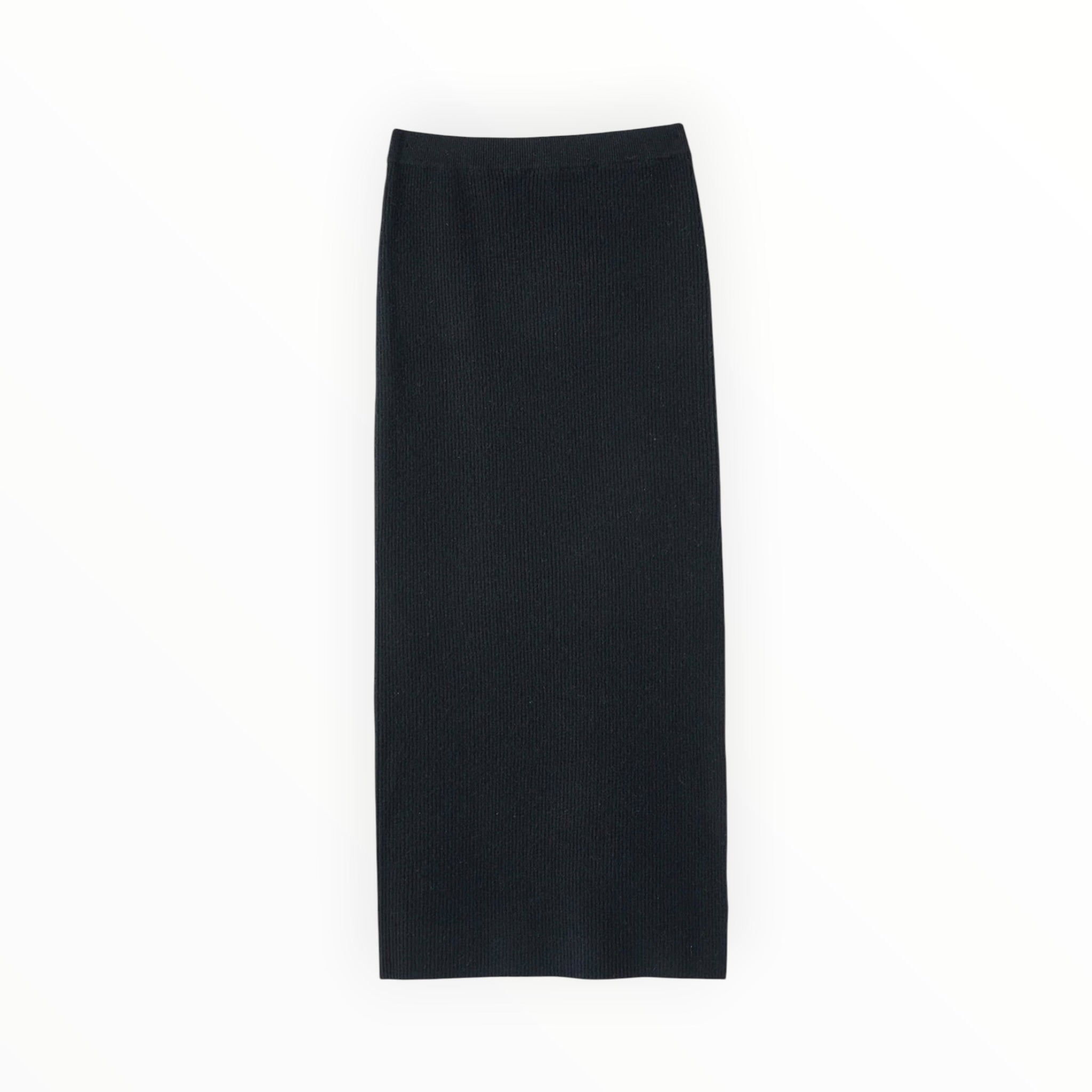 27 Miles Malibu Betsi Ribbed Pencil Skirt - Black