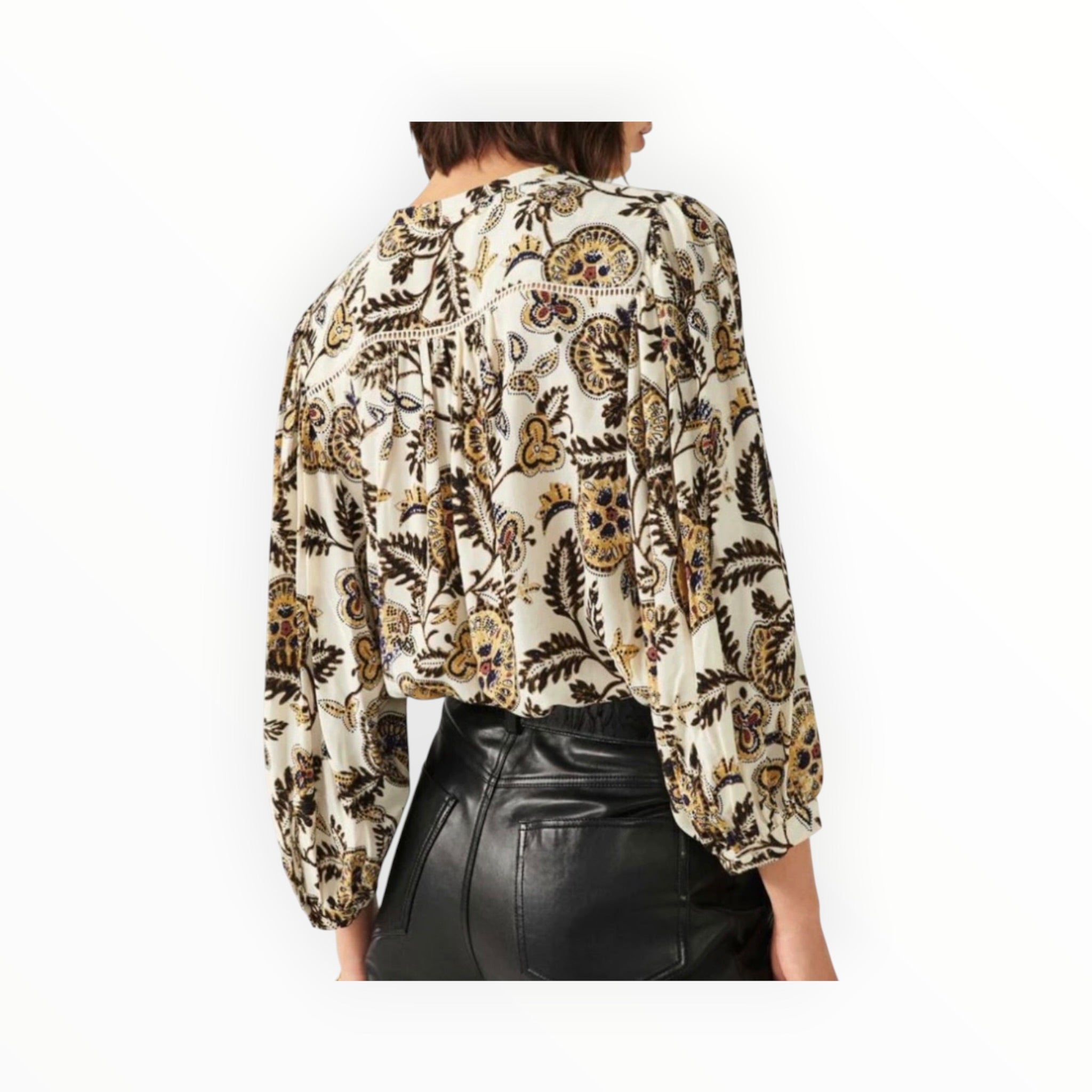 ba&sh Valska Shirt - Ecru Paisley