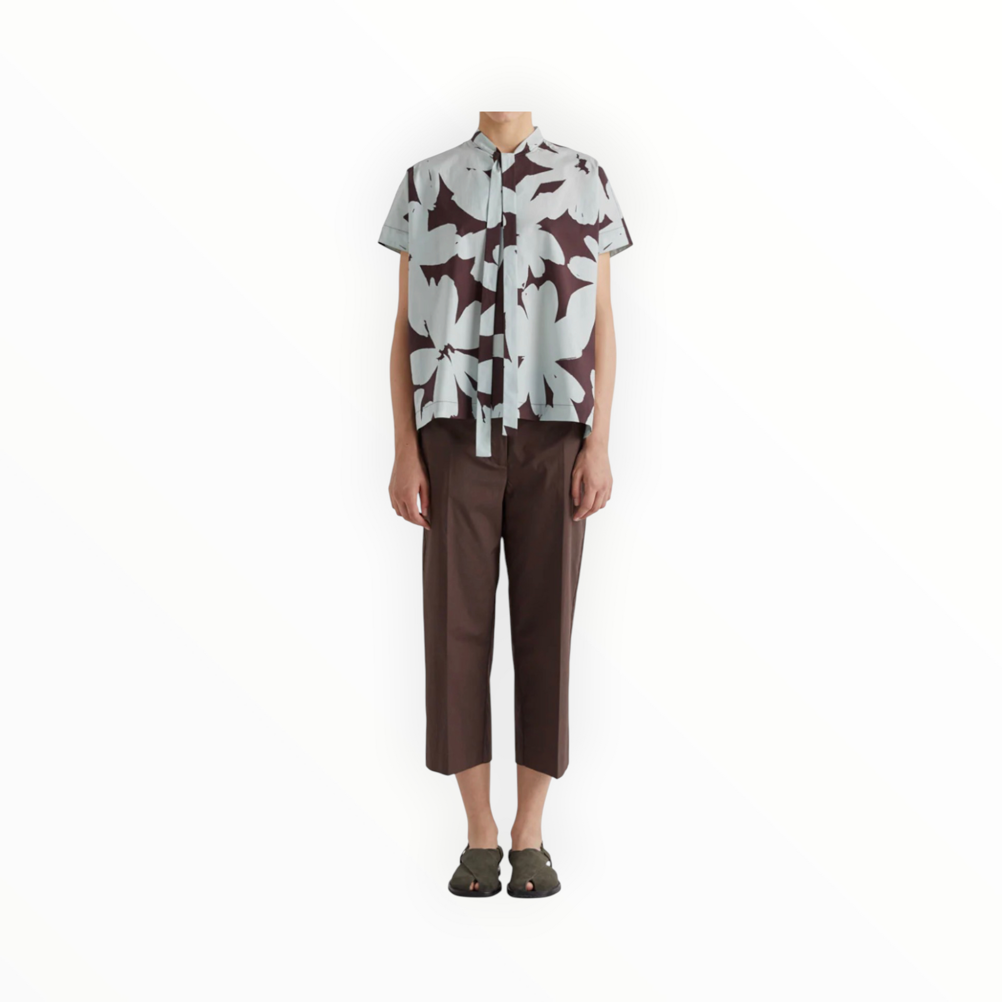 MEIMEIJ Floral Cotton Blouse