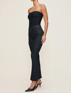 DL1961 Bridget Boot High Rise Instasculpt™ Crop Jeans - Black Coated