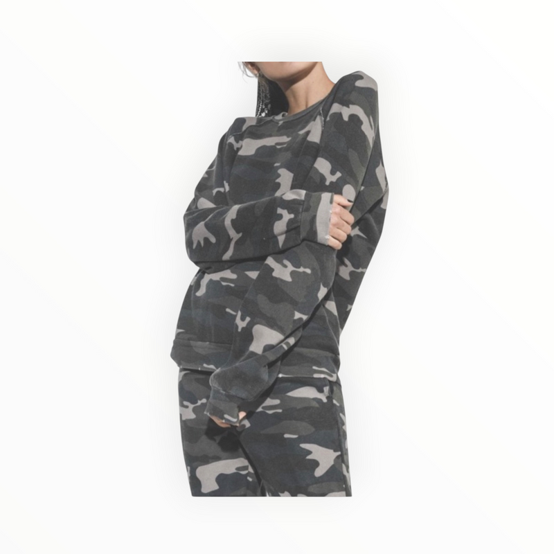 Ragdoll LA Vintage Camo Pullover Sweatshirt
