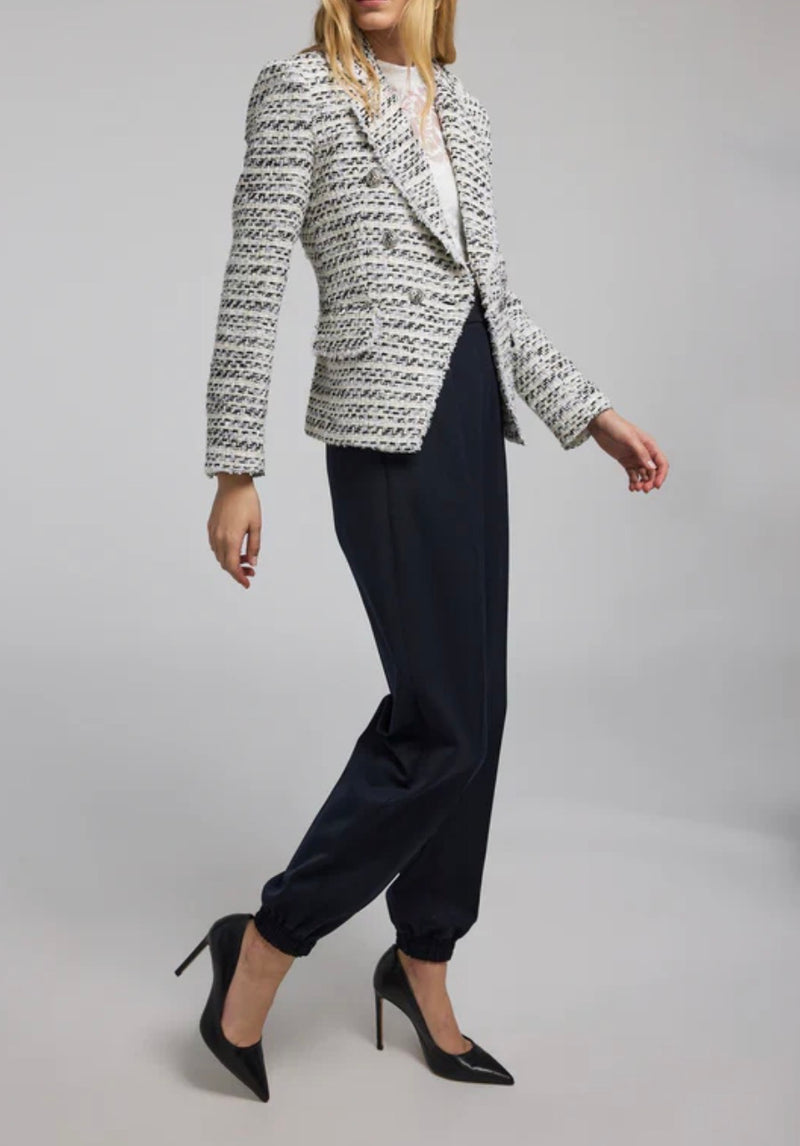 Generation Love Eliza Tweed Blazer - White/Black