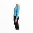 St. Cloud Label Hazel Henley Knit - Blue