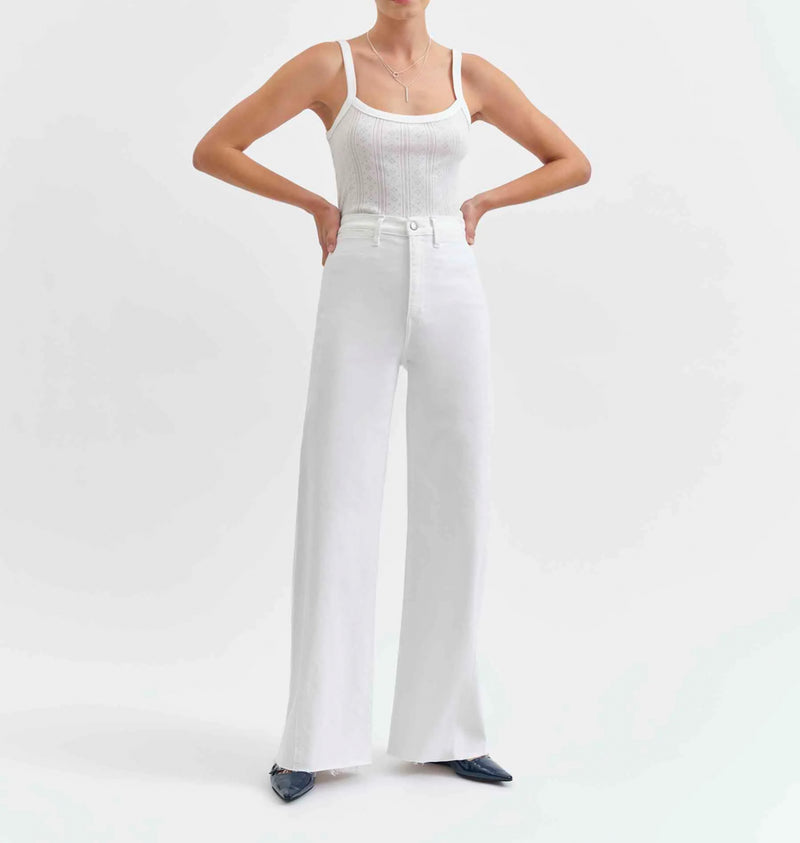 Daze Far Out High Rise Wide W/Seaming - Lamb