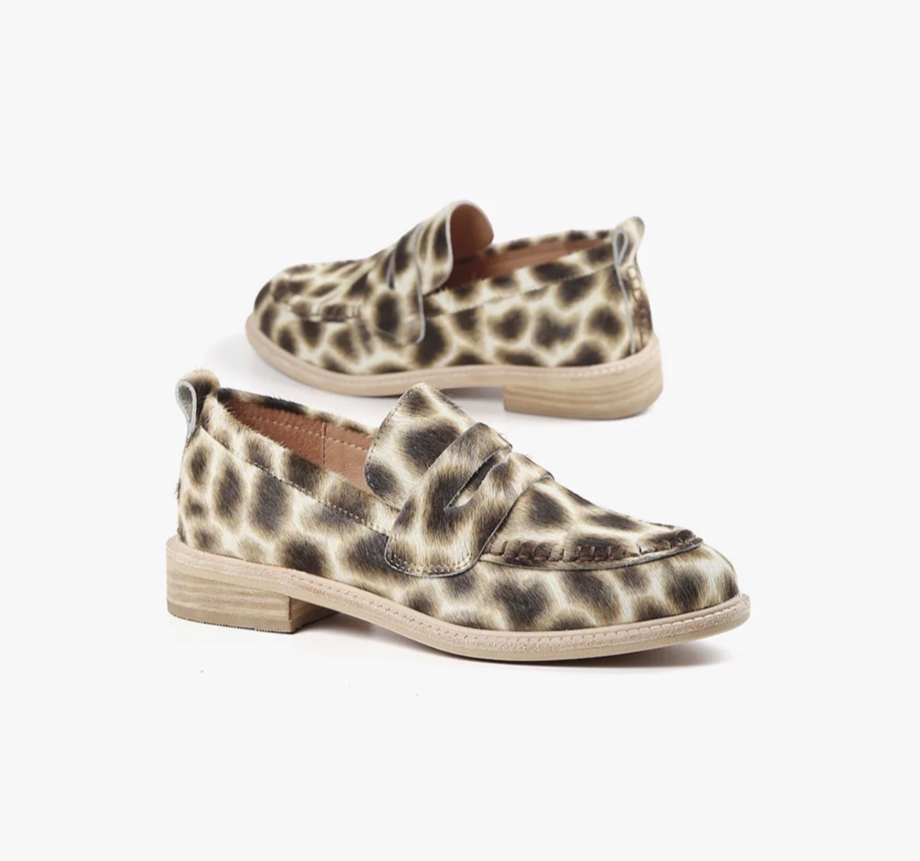 ALL BLACK WOW Cow Loafer - Khaki