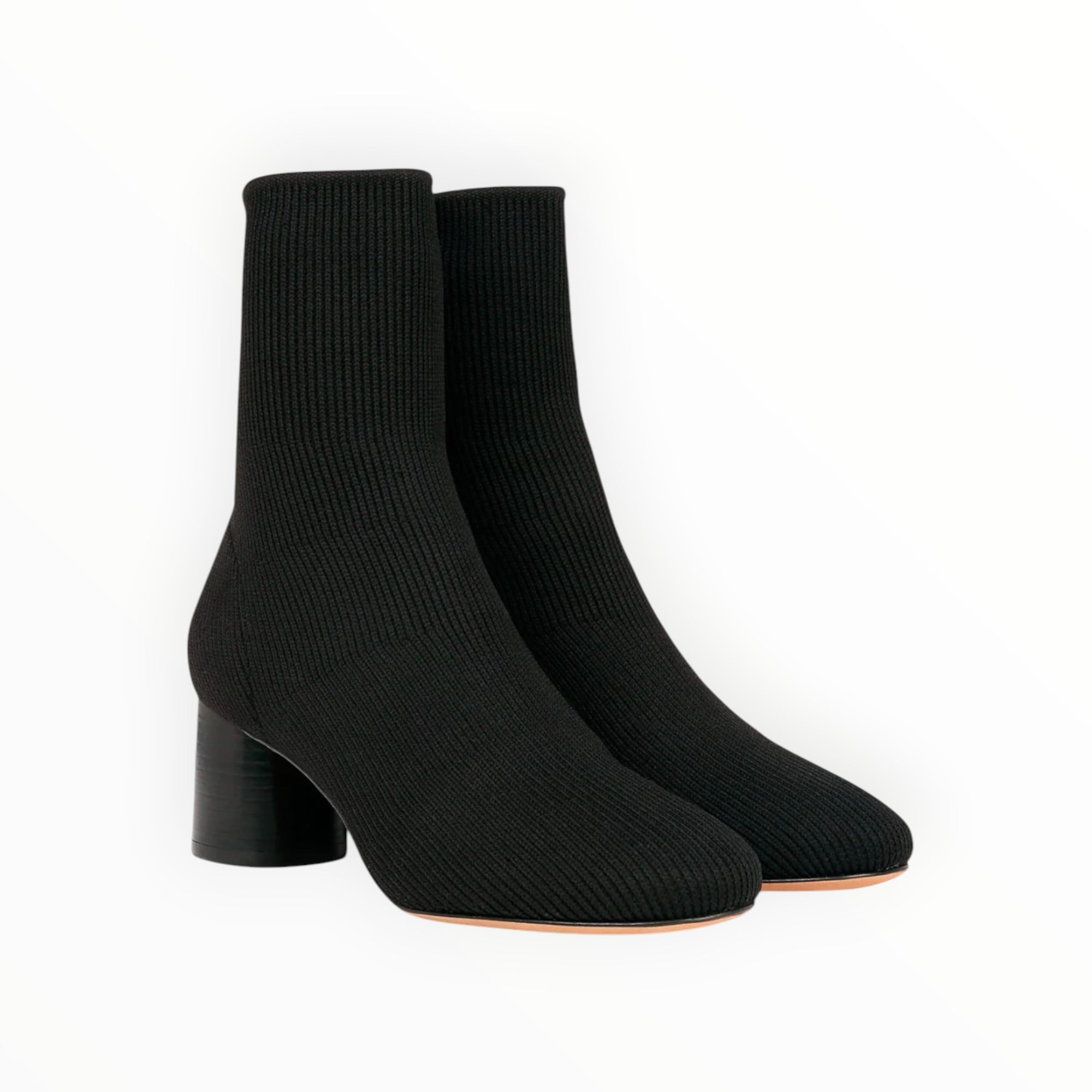 Vince Tasha Knit Ankle Boots- Black