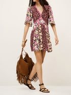 ba&sh Indrea Dress - Bordeux Multi