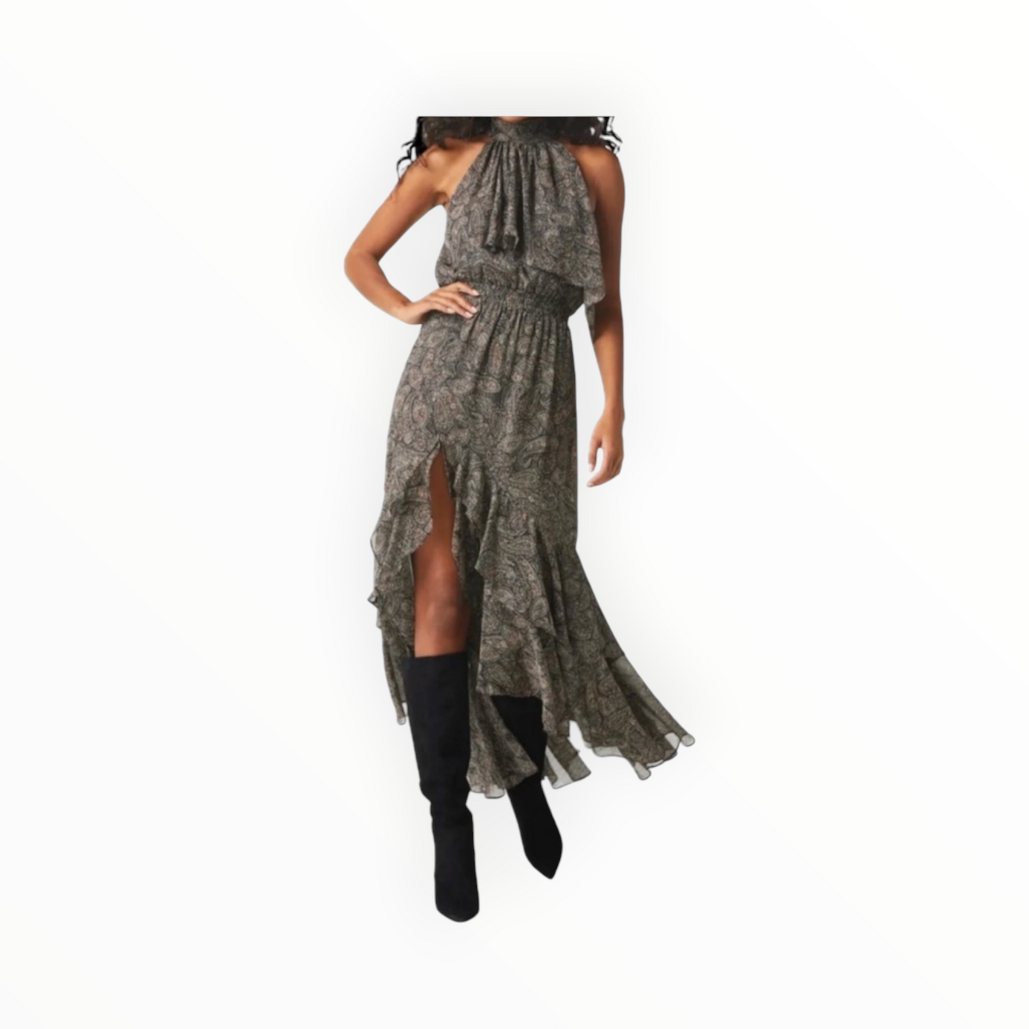 MISA Los Angeles Aneva Dress - Paisley Shimmer