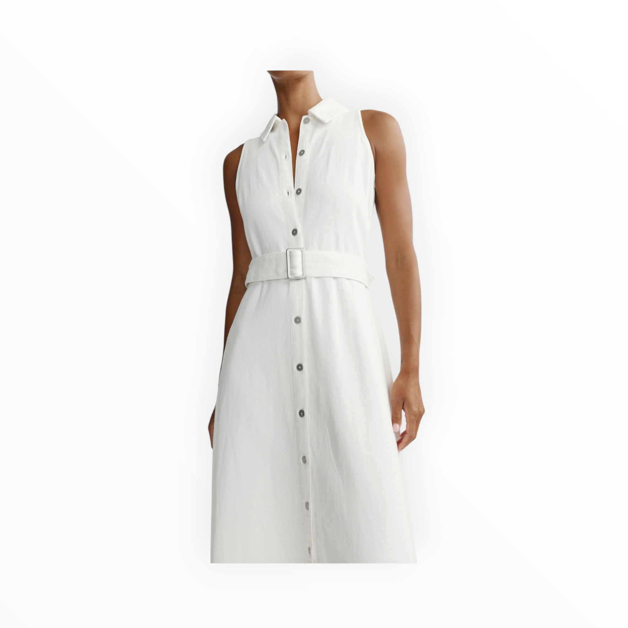 DL1961 Helena Midi Dress - White