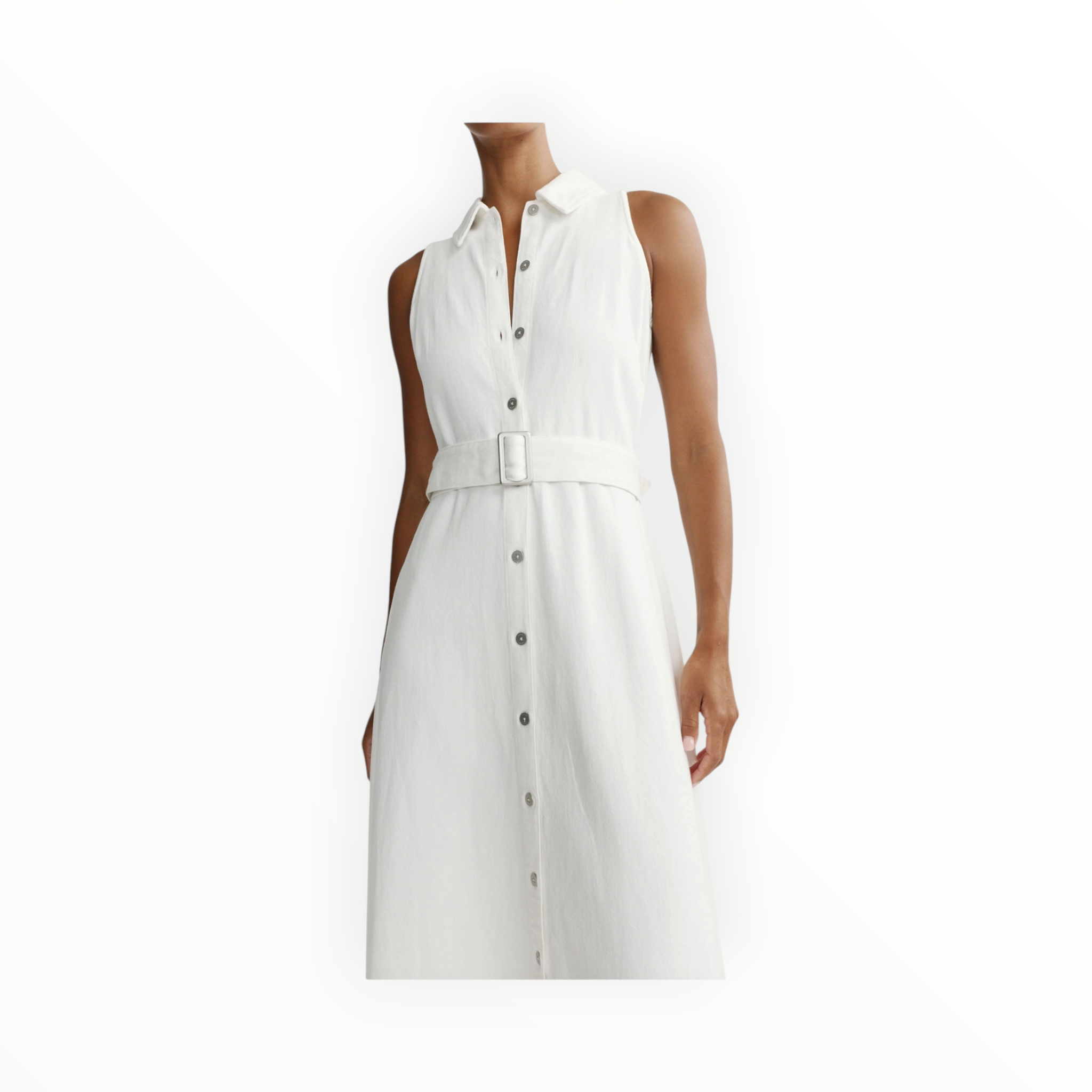 DL1961 Helena Midi Dress - White