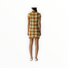 Guest In Residence Gingham Polo Dress - Suede/Limewash