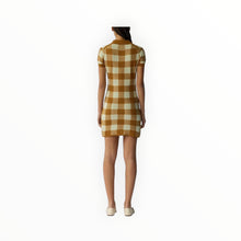 Guest In Residence Gingham Polo Dress - Suede/Limewash