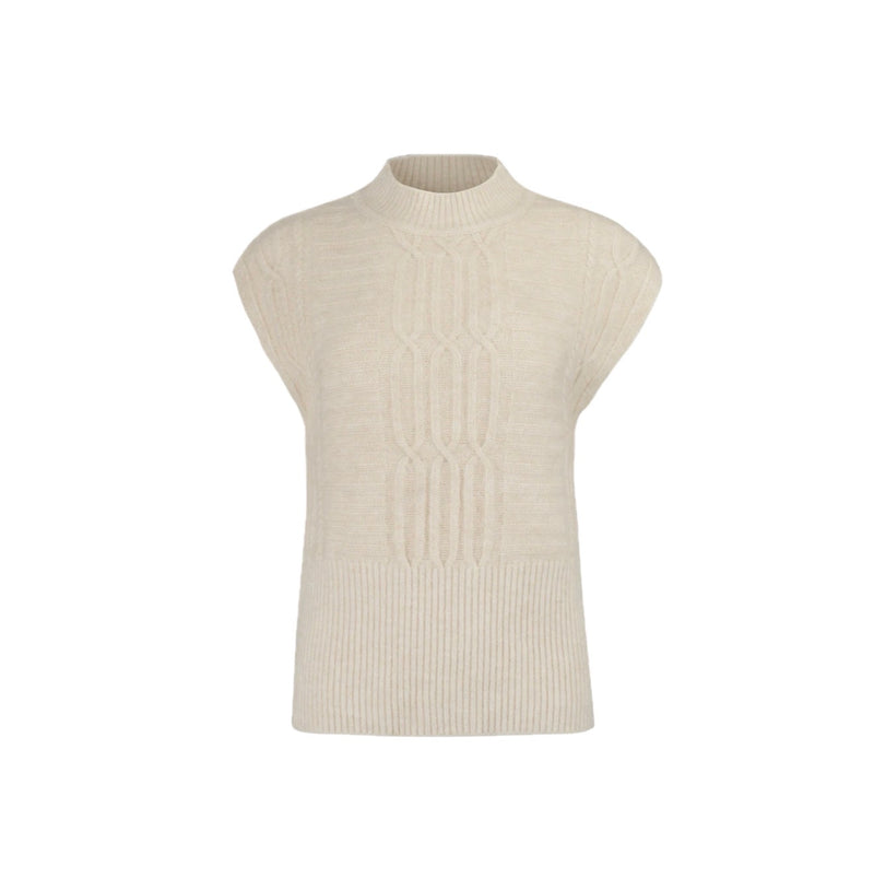 Suncoo Sleeveless Knit - Creme