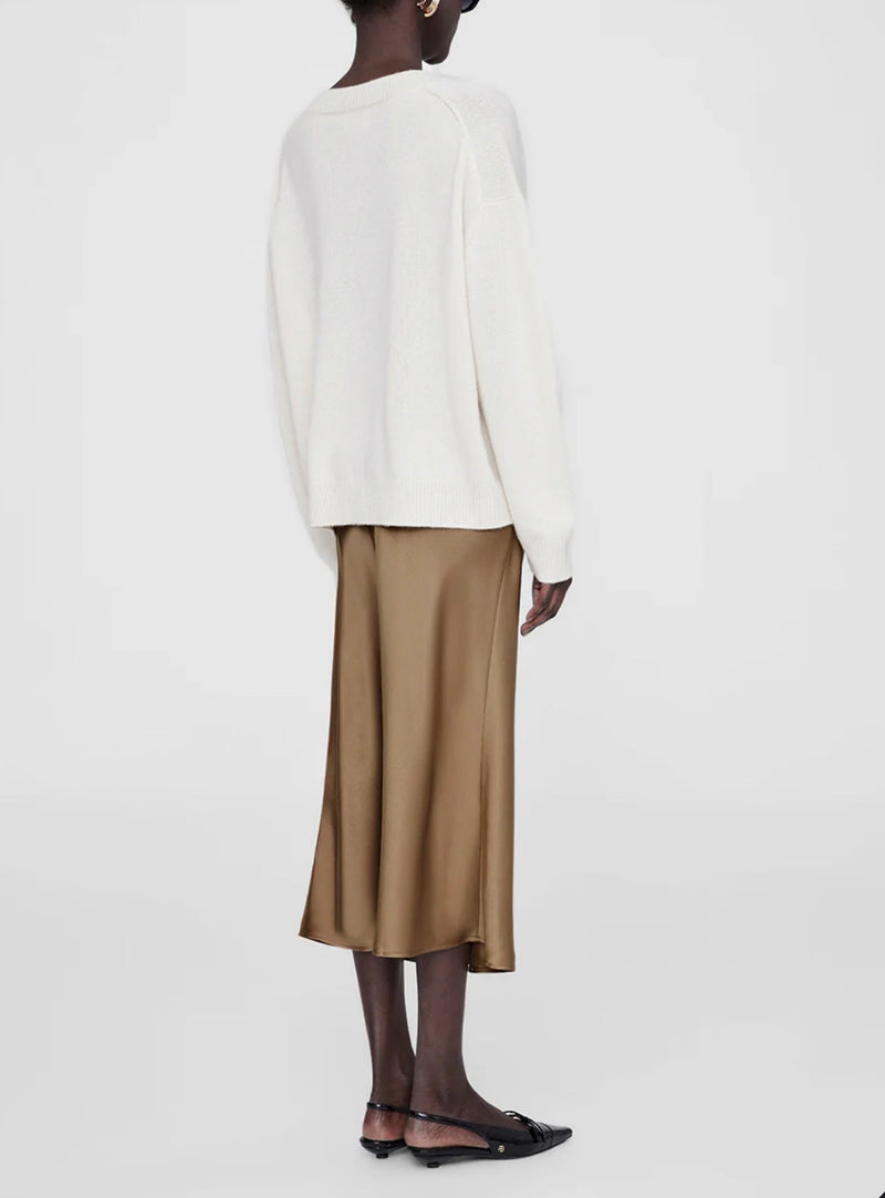 Anine Bing Bar Silk Skirt - Sepia