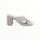 Chocolate Blu Clara Sandal - Light Grey Raffia