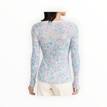 Sundry Vida Floral Henley - Oat Milk
