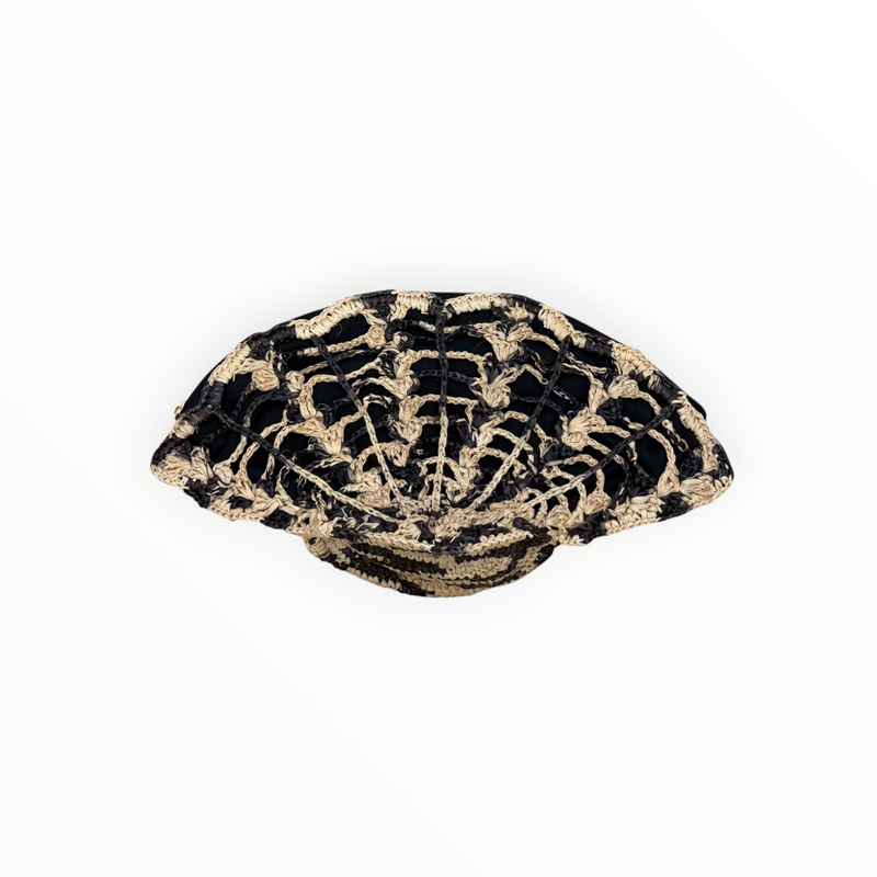 Sensi Studio Shell Clutch - Black/Natural