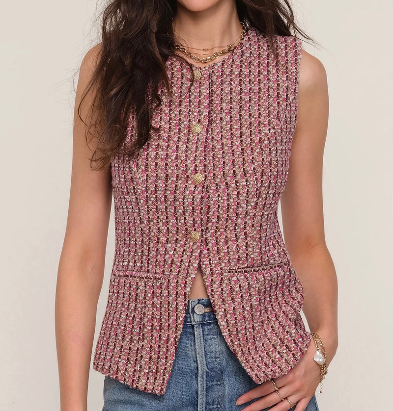 heartloom Chase Vest - Berry