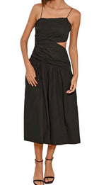 Greylin Molly One Shoulder Dress - Black
