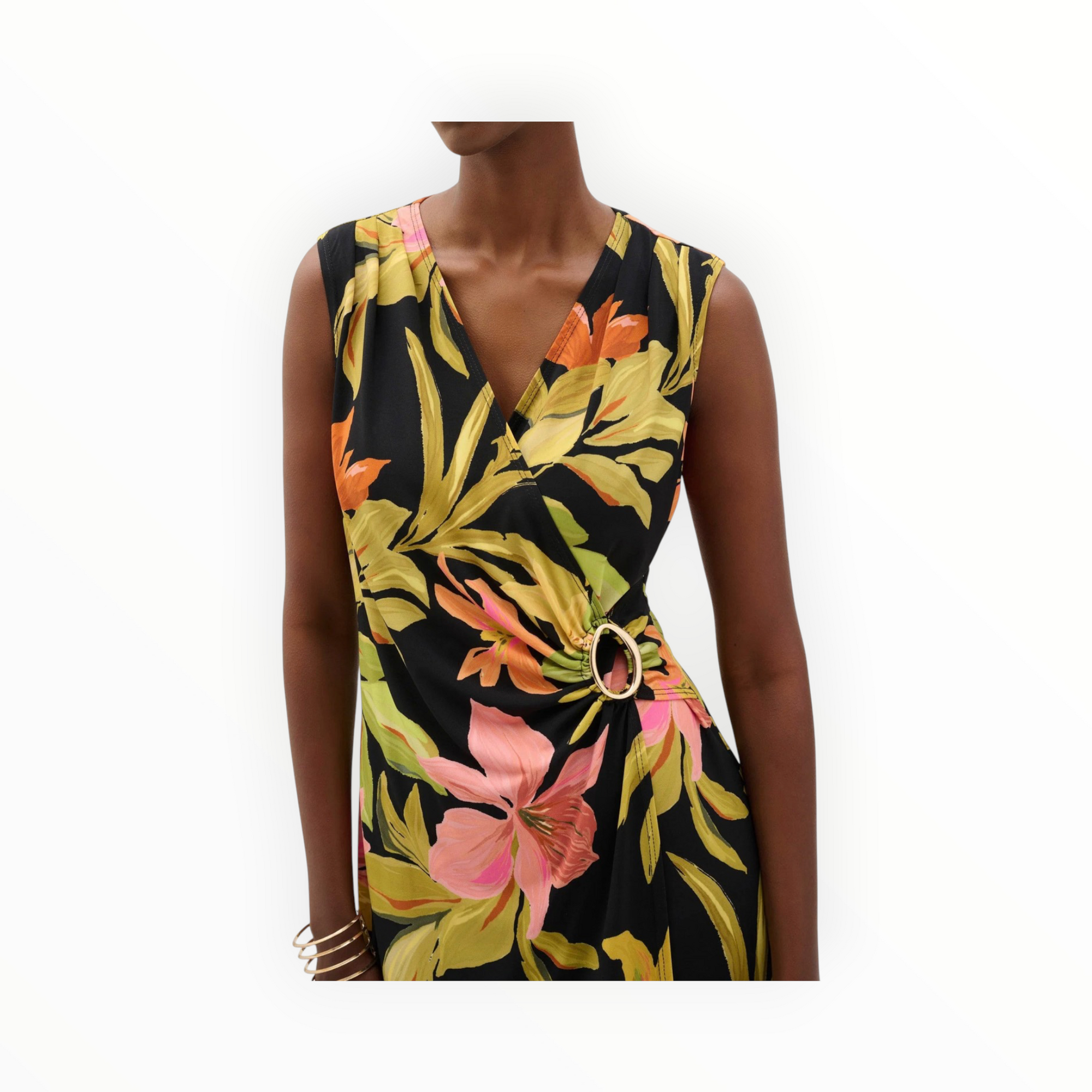 Joseph Ribkoff Jungle Dress - Black/Multi