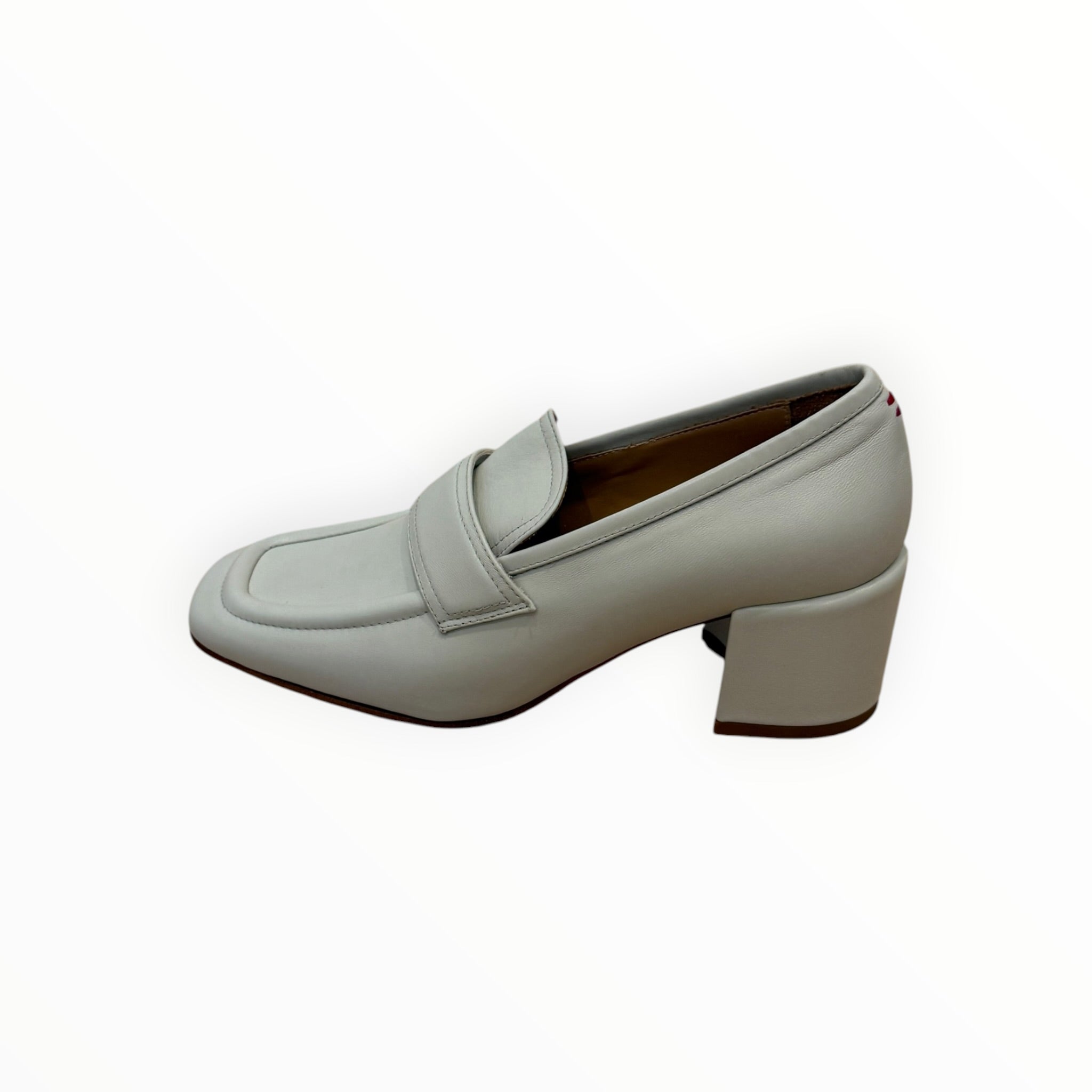 Halmanera Cecil 21 Leather Pump - Bone